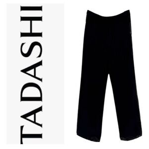 Vintage Tadashi Black Wide Leg Pants